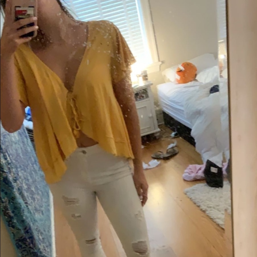 Free People Flowy Shirt